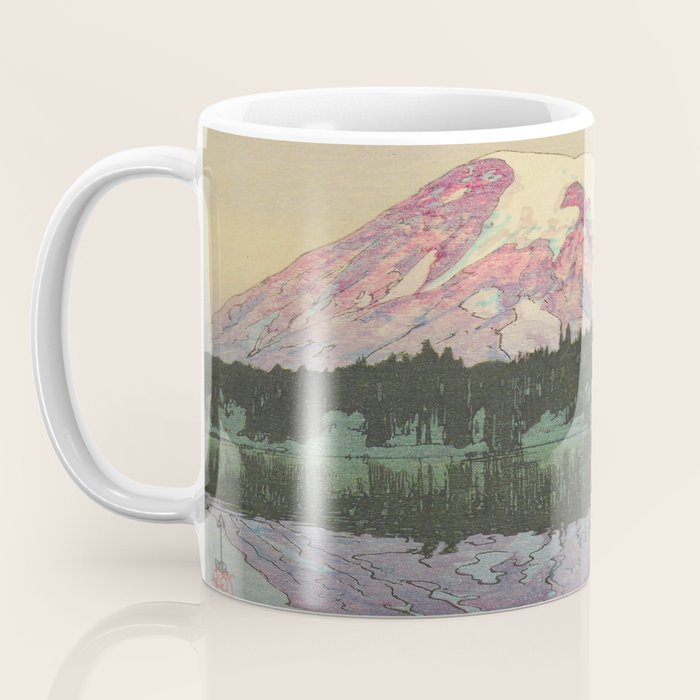 Hiroshi Yoshida Vintage Japanese Woodblock Print Reflection Lake Landscape Coffee Mug Gallery Image 3