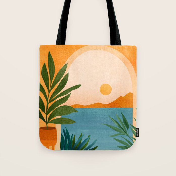 Riviera Villa View Tote Bag Gallery Image 1