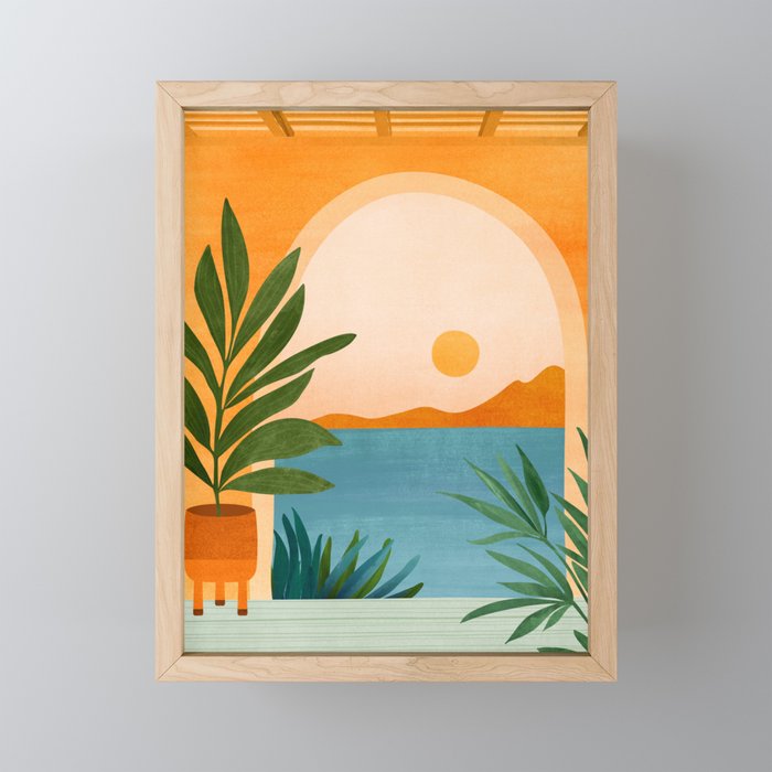 Riviera Villa View Mini Art Print Gallery Image 1