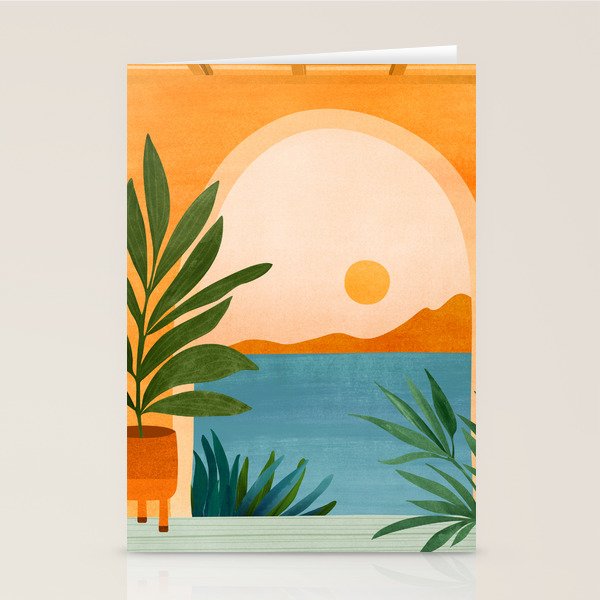 Riviera Villa View Stationery Card Gallery Image 1