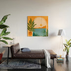 Riviera Villa View Wood Wall Art Gallery Image 2