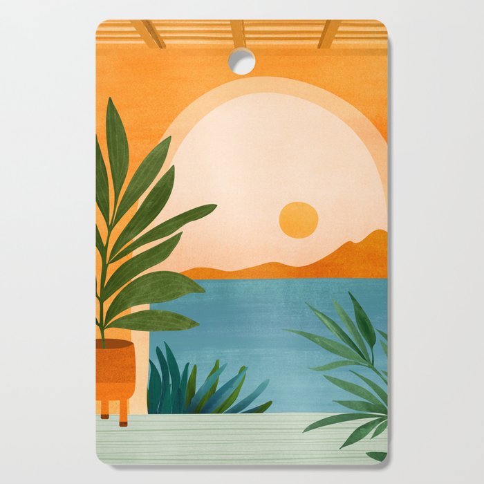 Riviera Villa View Cutting Board Gallery Image 1