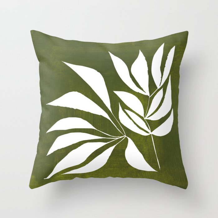 Olive Branches Throw Pillow Gallery Image 6