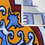 talavera mexican tile Wall Tapestry Gallery Image 3