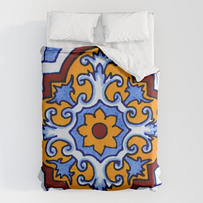 talavera mexican tile Duvet Cover Gallery Image 6