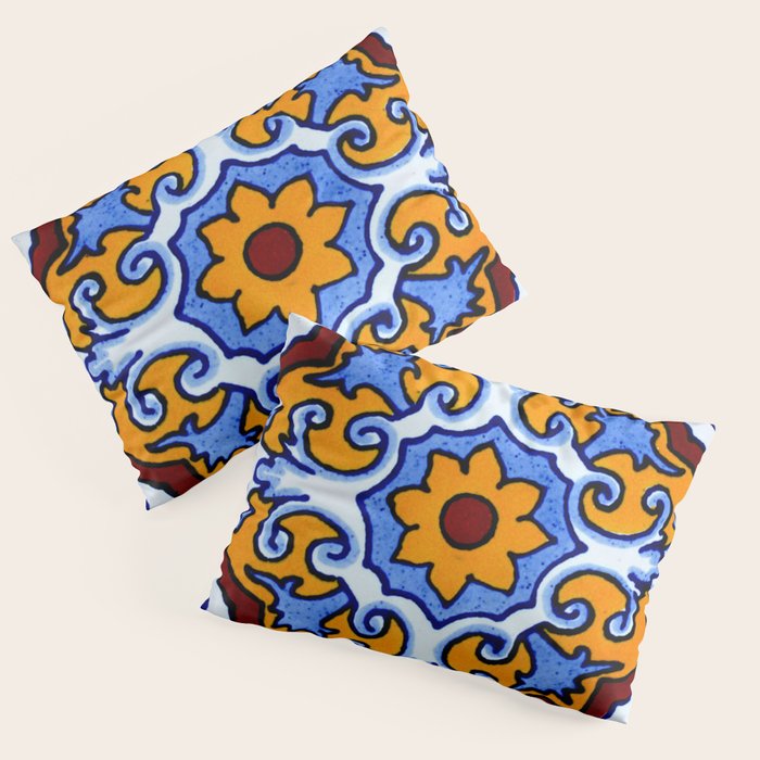 talavera mexican tile Pillow Sham Gallery Image 1