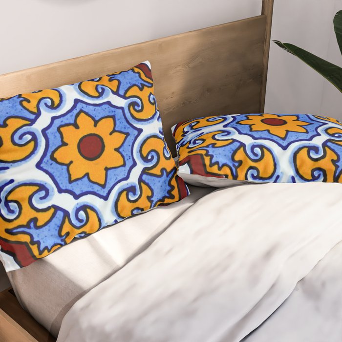 talavera mexican tile Pillow Sham Gallery Image 2