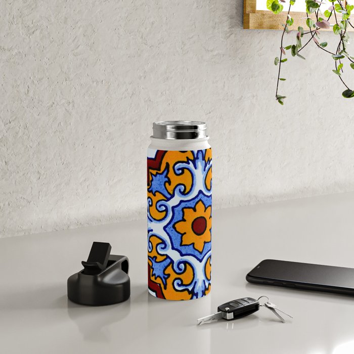 talavera mexican tile Water Bottle Gallery Image 4