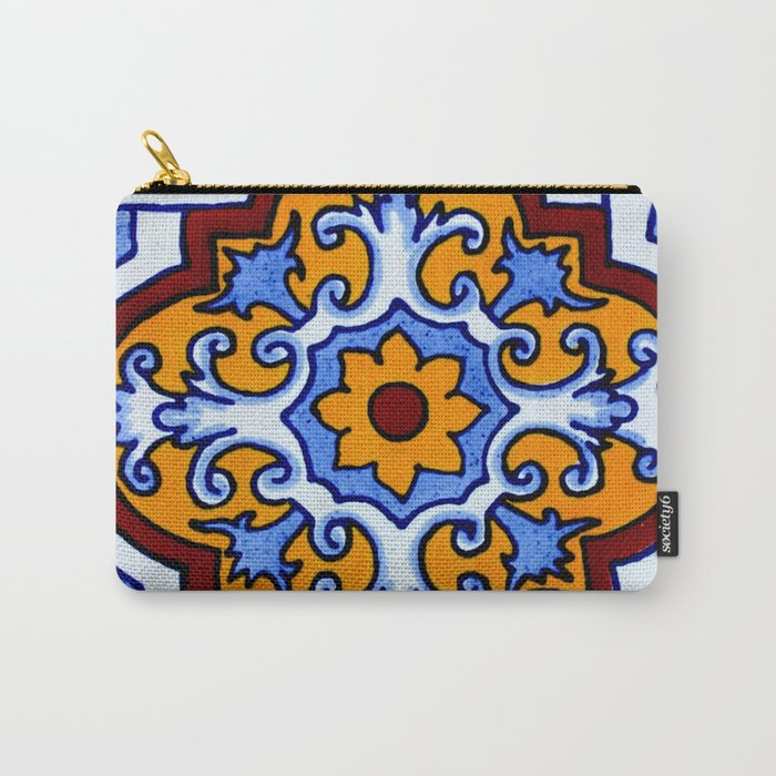 talavera mexican tile Carry All Pouch Gallery Image 1