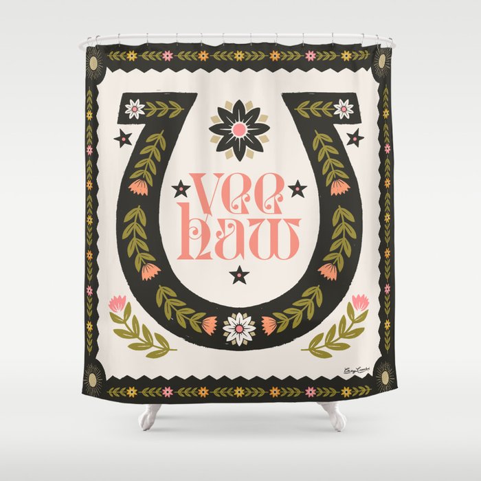 Yee Haw Horseshoe Shower Curtain Gallery Image 1