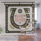 Yee Haw Horseshoe Wall Mural Gallery Image 1