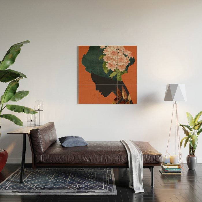 Floral Portrait 24 Wood Wall Art Gallery Image 2