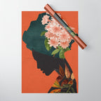Floral Portrait 24 Wrapping Paper Gallery Image 1