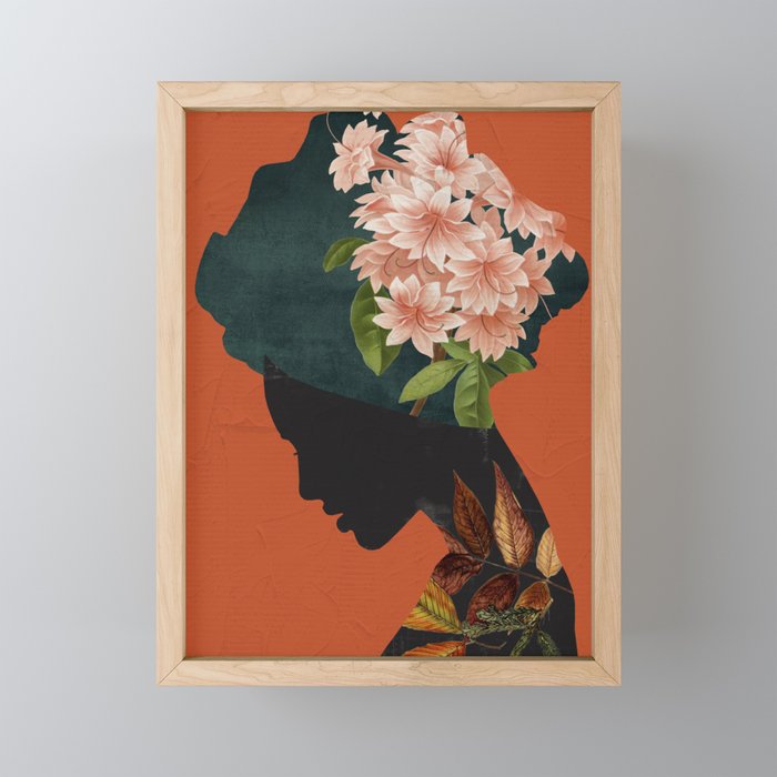 Floral Portrait 24 Mini Art Print Gallery Image 1