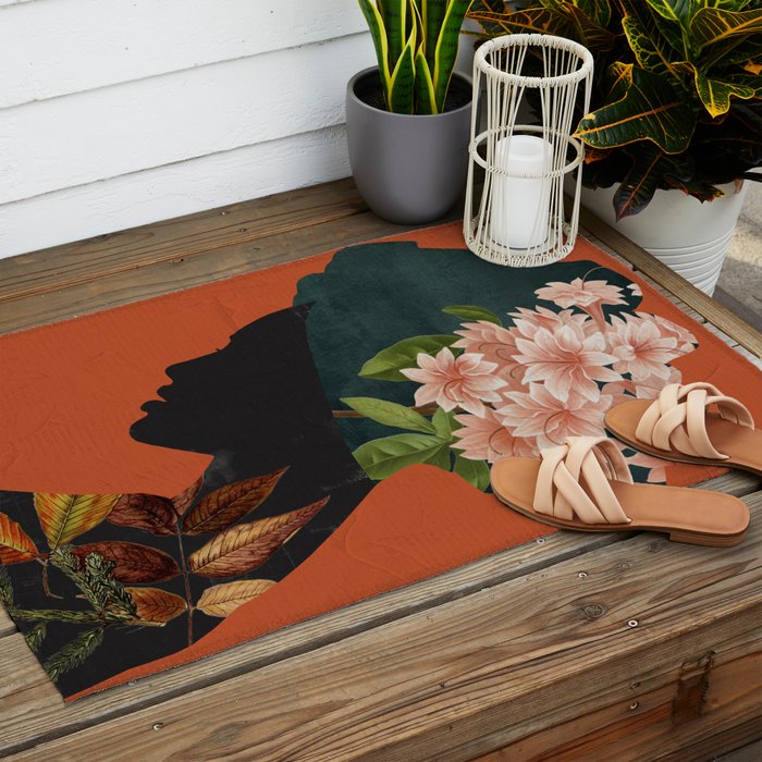 Floral Portrait 24 Outdoor Rug Gallery Image 2