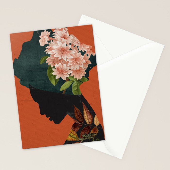 Floral Portrait 24 Stationery Card Gallery Image 2
