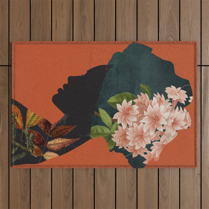 Floral Portrait 24 Outdoor Rug Gallery Image 1
