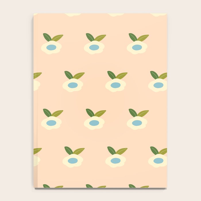Simple Peach Floral - small flowers Notebook Gallery Image 4