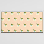 Simple Peach Floral - small flowers Desk Mat Gallery Image 3