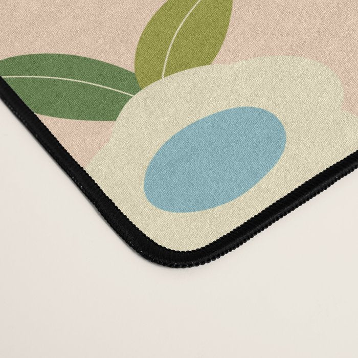 Simple Peach Floral - small flowers Desk Mat Gallery Image 4
