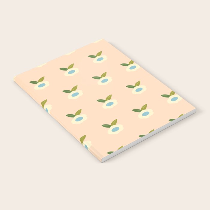 Simple Peach Floral - small flowers Notebook Gallery Image 2