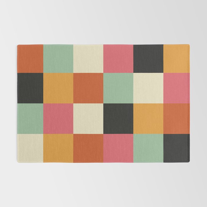 Bold Colorful Checks Pattern - Large XVIII Rug Gallery Image 2