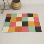 Bold Colorful Checks Pattern - Large XVIII Rug Gallery Image 1