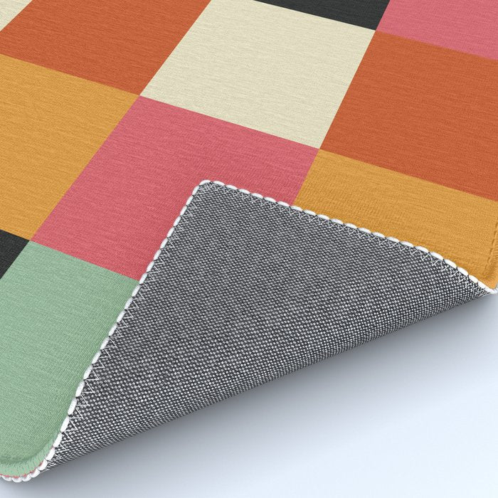 Bold Colorful Checks Pattern - Large XVIII Rug Gallery Image 4
