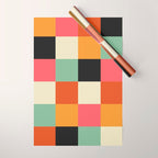 Bold Colorful Checks Pattern - Large XVIII Wrapping Paper Gallery Image 1