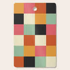 Bold Colorful Checks Pattern - Large XVIII Cutting Board Gallery Image 1