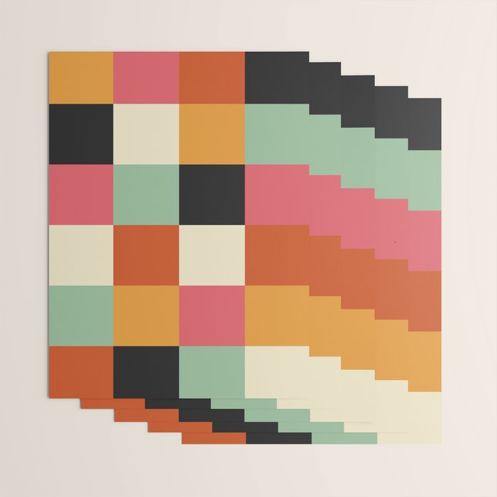 Bold Colorful Checks Pattern - Large XVIII Wrapping Paper Gallery Image 3