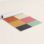 Bold Colorful Checks Pattern - Large XVIII Yoga Mat Gallery Image 2