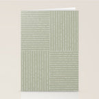 Lines III (Linen Sage) Stationery Card Gallery Image 2