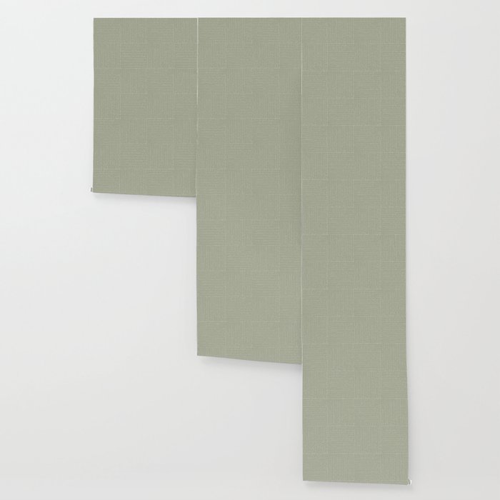 Lines III (Linen Sage) Wallpaper Gallery Image 3