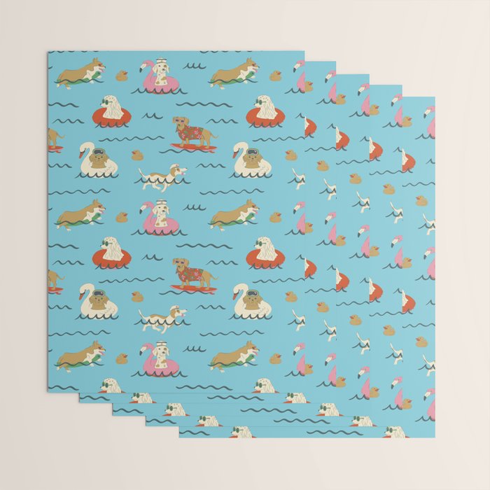 Dog Days of Summer Wrapping Paper Gallery Image 3