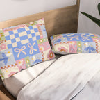 Whimsical Folk Garden Collage Pillow Sham Gallery Image 2