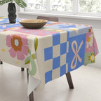 Whimsical Folk Garden Collage Tablecloth Gallery Image 3