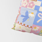 Whimsical Folk Garden Collage Pillow Sham Gallery Image 4