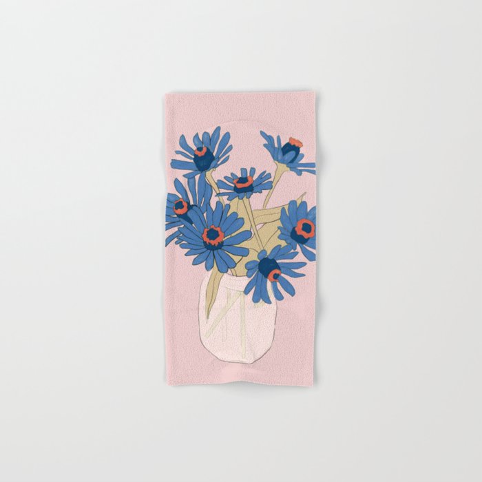 blue flowers 2 Bath Towel Gallery Image 1