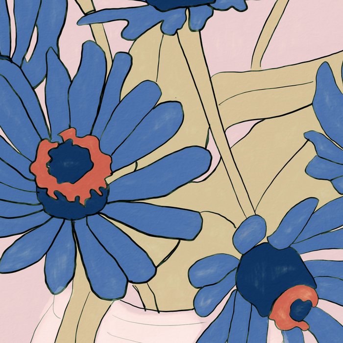 blue flowers 2 Coffee Mug Gallery Image 2