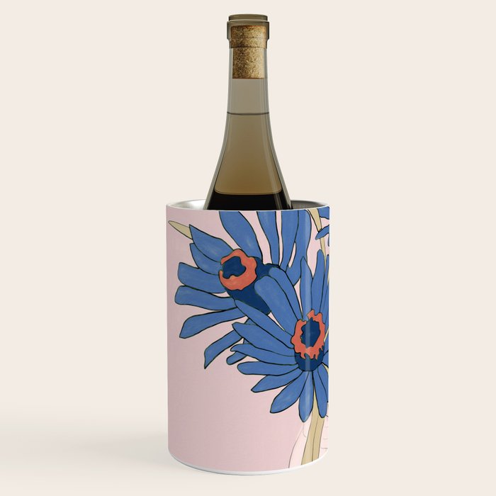 blue flowers 2 Wine Chiller Gallery Image 2