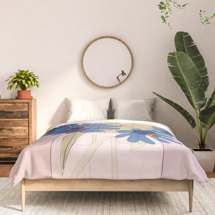 blue flowers 2 Comforter Gallery Image 3