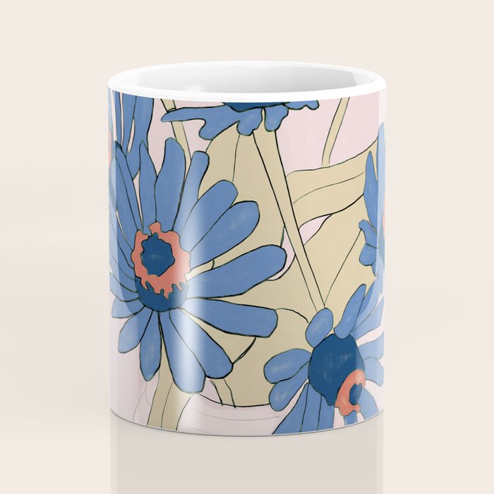 blue flowers 2 Coffee Mug Gallery Image 4