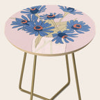 blue flowers 2 Side Table Gallery Image 2