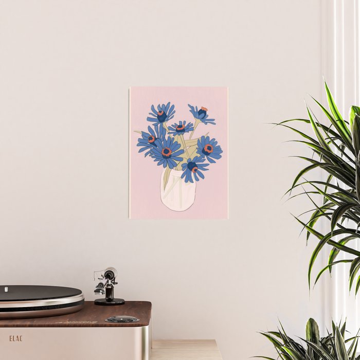 blue flowers 2 Poster Gallery Image 2