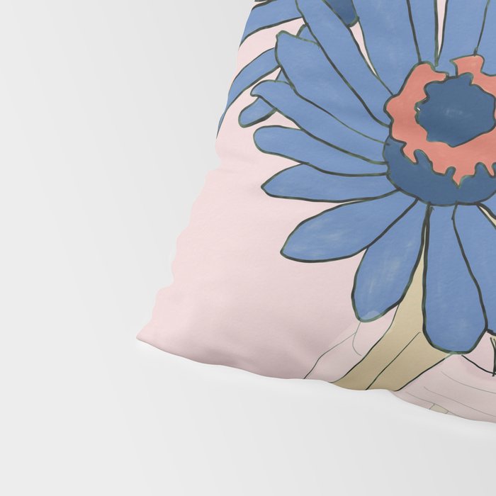 blue flowers 2 Pillow Sham Gallery Image 4