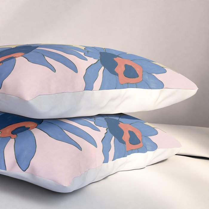 blue flowers 2 Pillow Sham Gallery Image 3