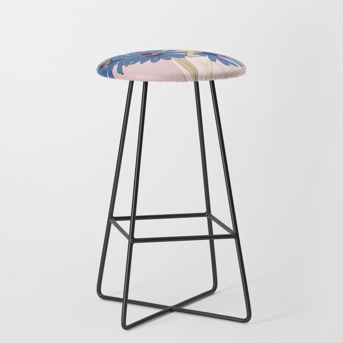 blue flowers 2 Stool Gallery Image 1