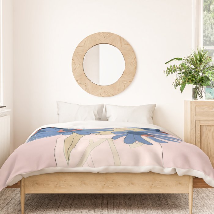 blue flowers 2 Duvet Cover Gallery Image 3