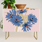 blue flowers 2 Credenza Gallery Image 1